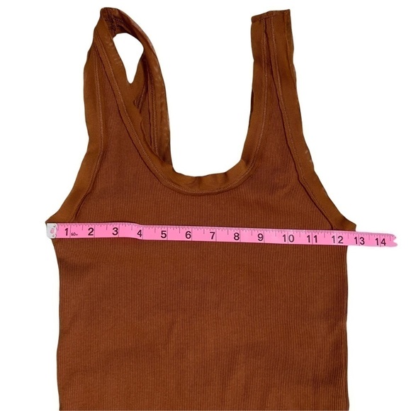 Intimately Free People Ribbed Brown Tank Top - Picture 4 of 6